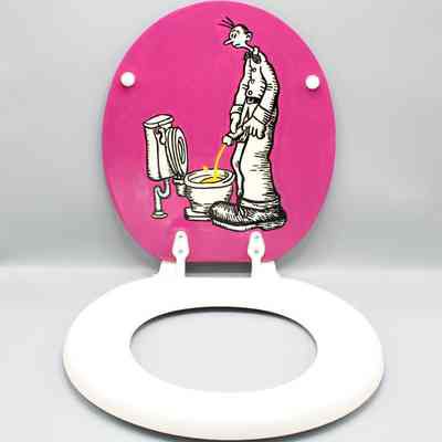 'Key West Fighting Cock,' toilet seat painted by Captain Outrageous: © Key West Art & Historical Society