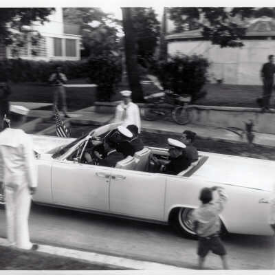 U.S. President John F. Kennedy in Motorcade
