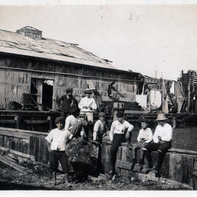 Group of Boys After 1910 Hurricane