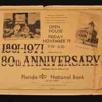 Florida First National Bank Newspaper Advertisement