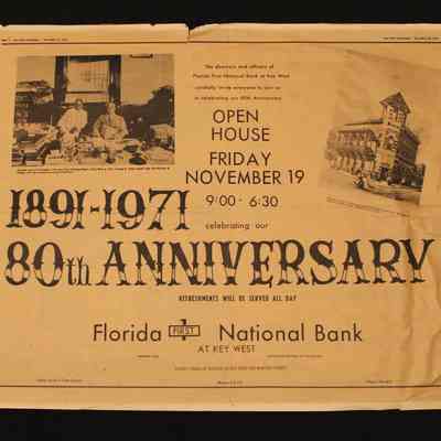 Florida First National Bank Newspaper Advertisement