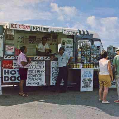 Ice Cream Van on White Street Pier