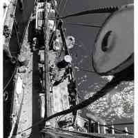 Deck of Sailboat as Seen from Mast