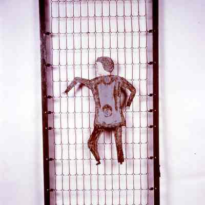 Fence Panel Blue Man