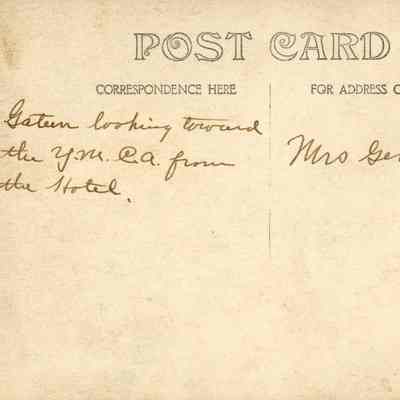 Gatun looking toward the Y.M.C.A. from the Hotel.: © Key West Art & Historical Society