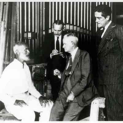Count von Cosel with Dr. dePoo and Louis Harris