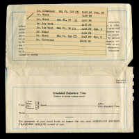          American Express World Travel Service Envelope
   