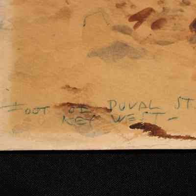 Foot of Duval Street: © Key West Art & Historical Society