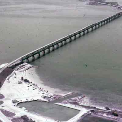 Aerial View of Bahia Honda Bridge