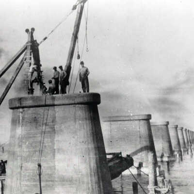 Seven Mile Bridge Under Construction