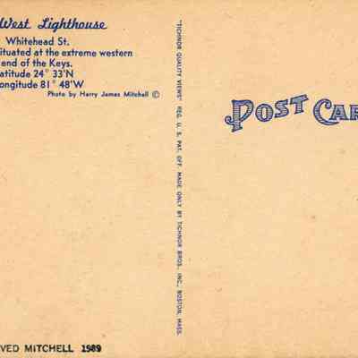 Key West Lighthouse: © Key West Art & Historical Society