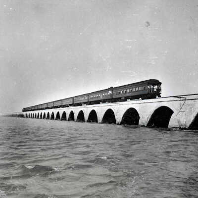 Florida East Coast Railway Train on Long Key Viaduct