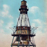 Light House in the Ocean, Near Key West, Fla.