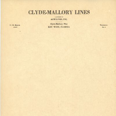 Clyde-Mallory Lines Letterhead