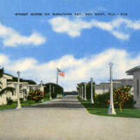 Street Scene for Marathon Key, Key West, Florida