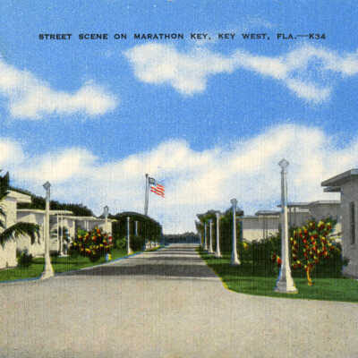 Street Scene for Marathon Key, Key West, Florida