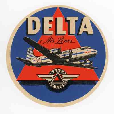 Delta Airlines Sticker