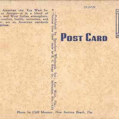 Duval Street Looking East, Key West, Fla.: © Key West Art & Historical Society