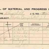 Bill of Material and Progress List