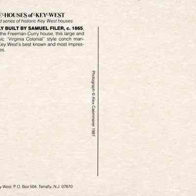 Freeman-Curry House: © Key West Art & Historical Society