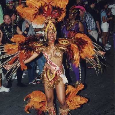 Unknown woman dressed up.