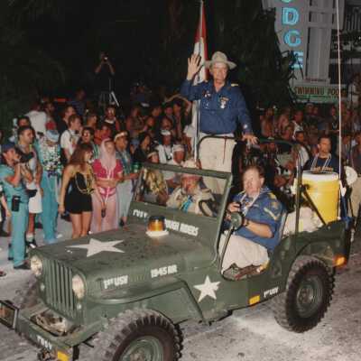 A float in the parade.