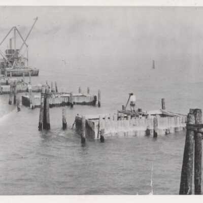 Building Cofferdams for Long Key Viaduct