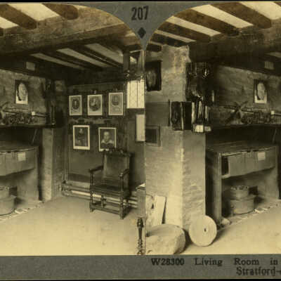 Living Room in Shakespeare's House, Stratford-on-Avon, England