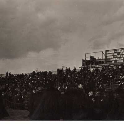 Stadium and scoreboard