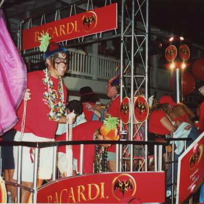 A float in the parade.