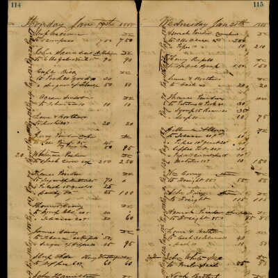 Ship's Chandlery Ledger from the Red Doors