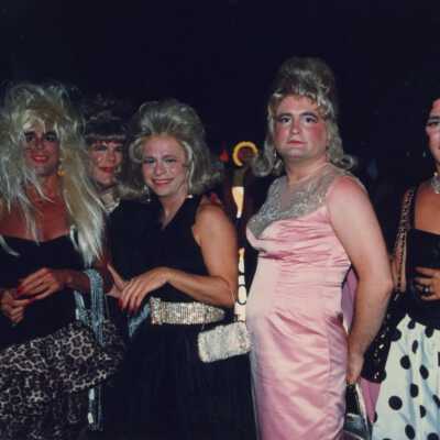 Unknown men dressed up as woman.