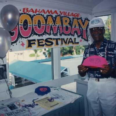 Unknown man at the Goombay festival.