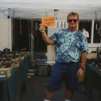 A vendor at the FF street fair.