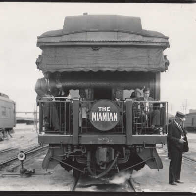 Passengers on The Miamian train