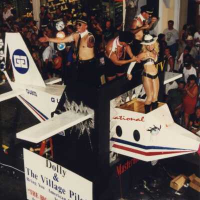 Float in the parade.