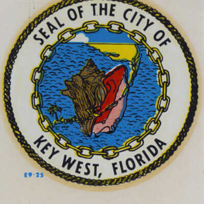 Seal of the City of Key West Travel Decal