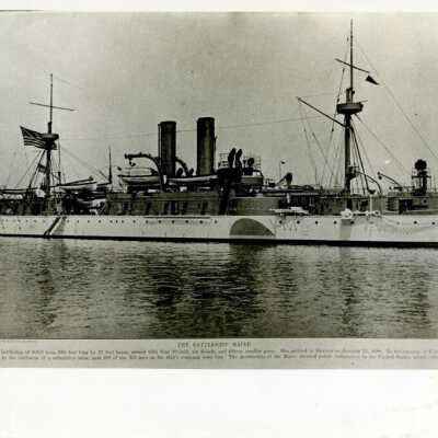 Battleship U.S.S. MAINE: Copyright: @ Key West Art & Historical Society; Origformat: Print-Photographic