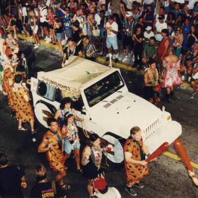 A float in the parade.