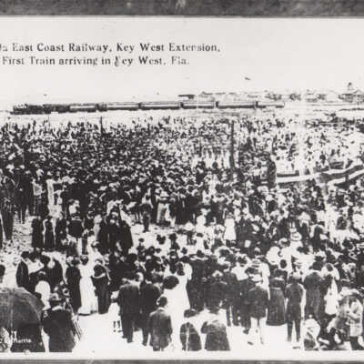 First Overseas Railway Train Arrival at Key West