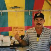 A vendor at the FF street fair.
