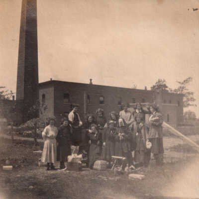 Unknown nun and girls