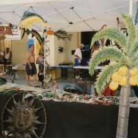 A vendor at the FF street fair.
