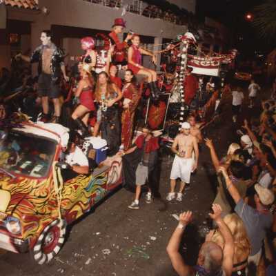 A float in the parade.
