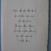 Hemingway Home Museum Dedication Invitation