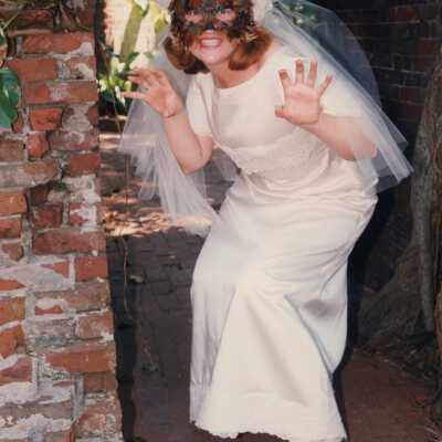 Unknown woman dressed up.