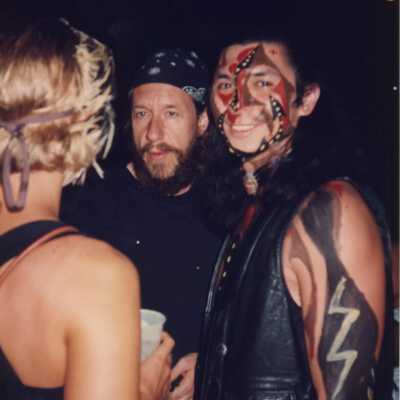 Leland Crooke and Lou Diamond Phillips at Fantasy Fest