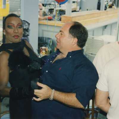 Unknown people at a ceremony.