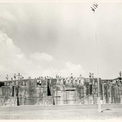 U.S. Navy at a fort