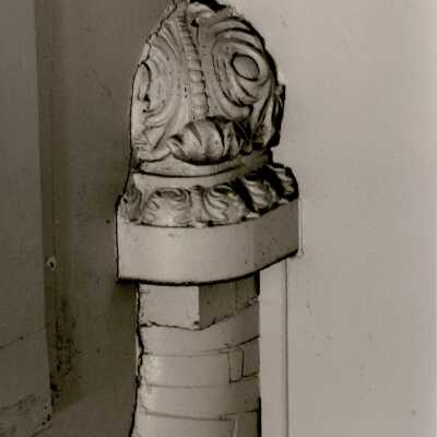 Terra cotta and brick detail work on the exterior.